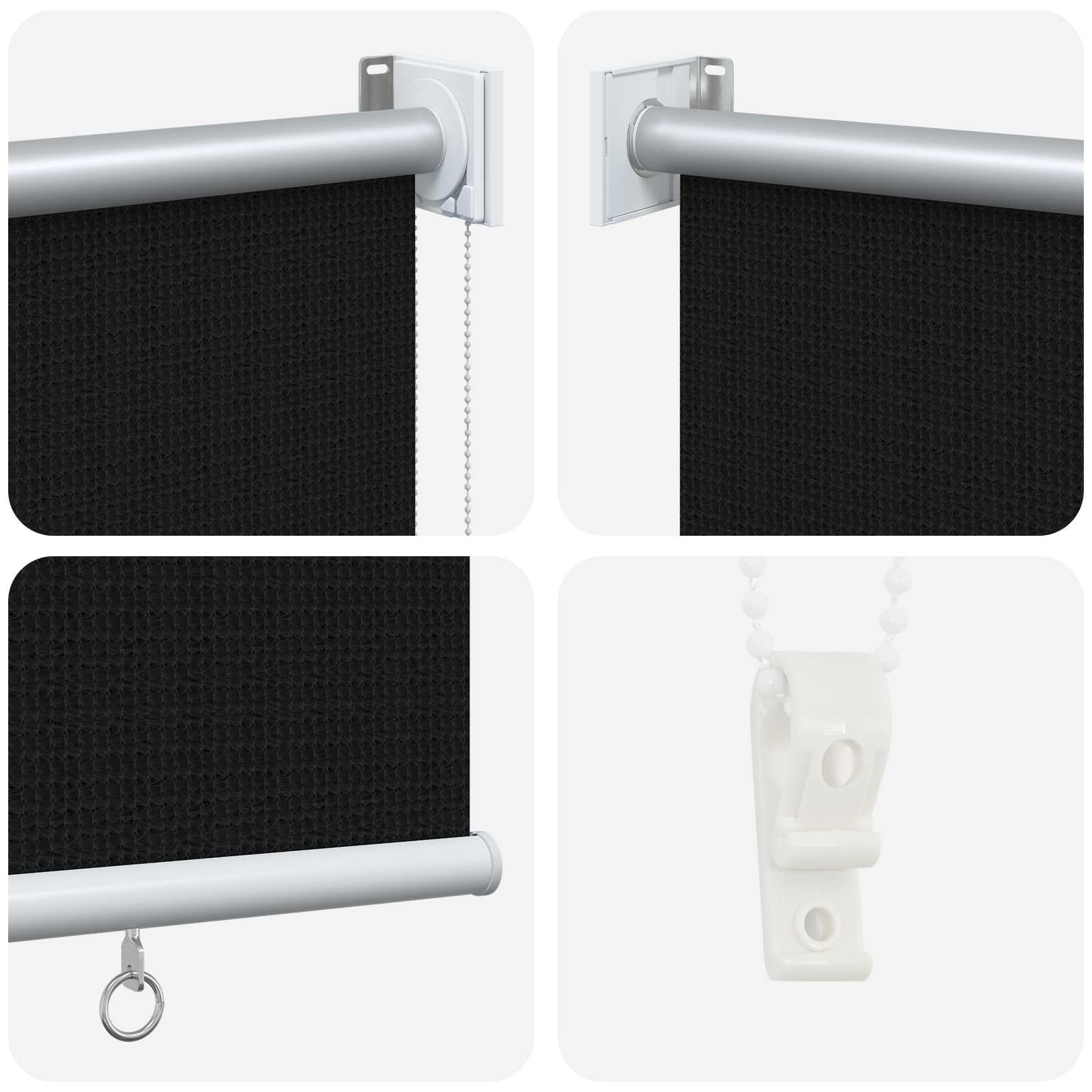 Ρολό Εξωτερικού Χώρου 90% Φραγμός UV Μαύρο 80 x 140 cm HDPE - Pakobazaar