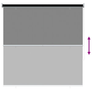 Ρολό Εξωτερικού Χώρου 90% Φραγμός UV Μαύρο 140 x 140 cm HDPE - Pakobazaar
