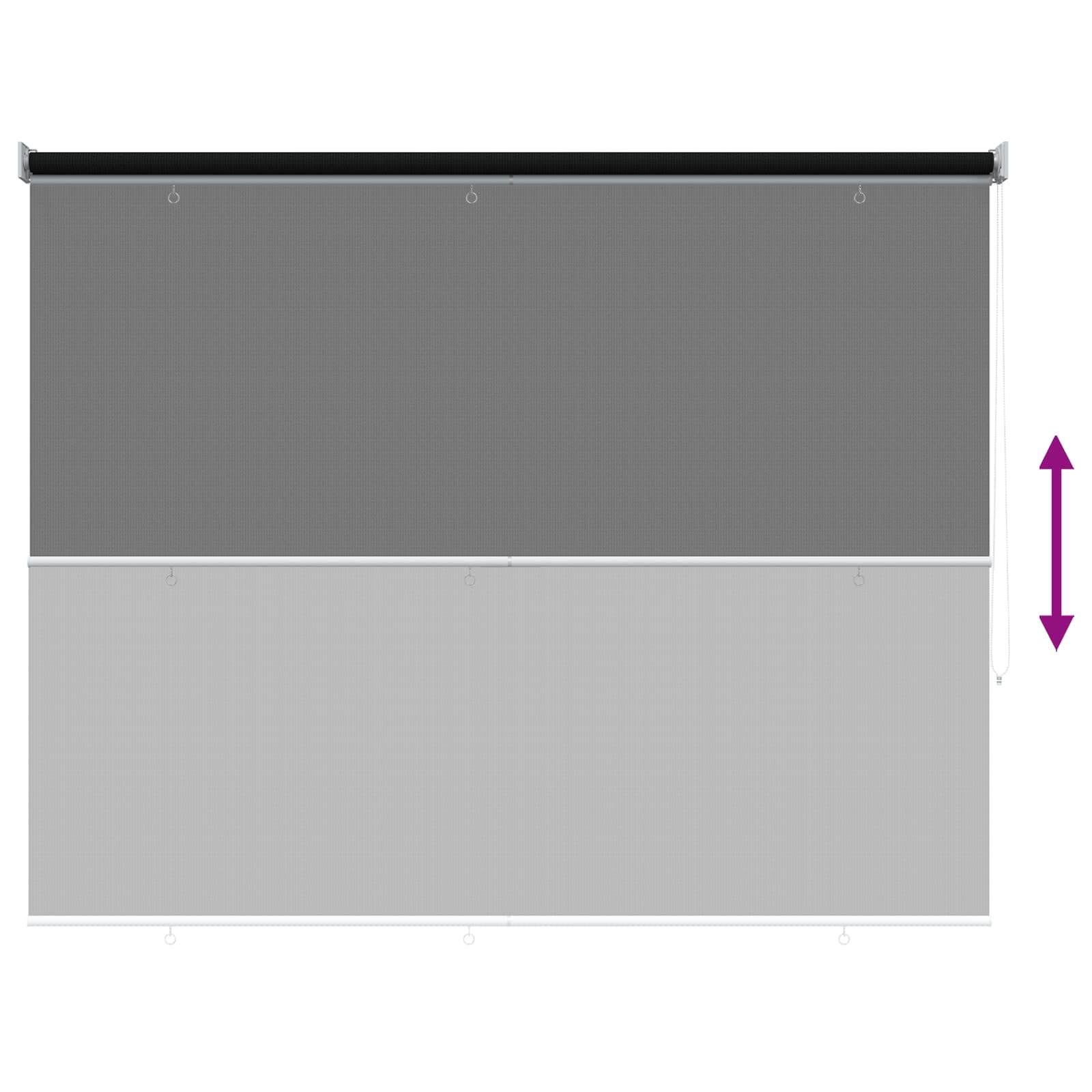 Ρολό Εξωτερικού Χώρου 90% Φραγμός UV Μαύρο 200 x 140 cm HDPE - Pakobazaar