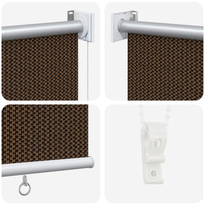 Ρολό Εξωτερικού Χώρου 90% Φραγμός UV Καφέ 80 x 140 cm HDPE - Pakobazaar