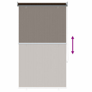 Ρολό Εξωτερικού Χώρου 90% Φραγμός UV Καφέ 80 x 140 cm HDPE - Pakobazaar