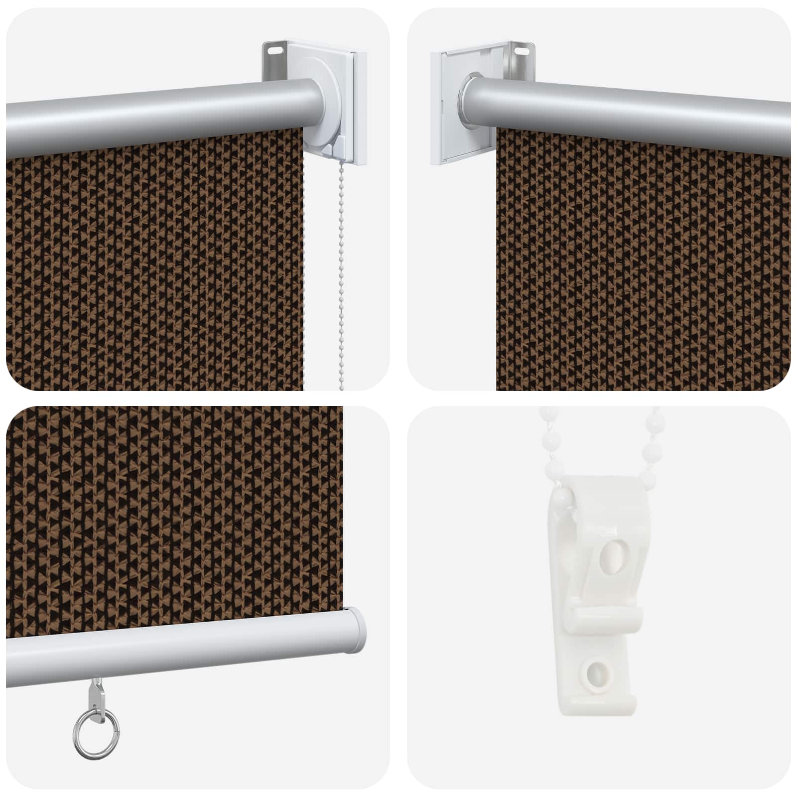 Ρολό Εξωτερικού Χώρου 90% Φραγμός UV Καφέ 80 x 230 cm HDPE - Pakobazaar