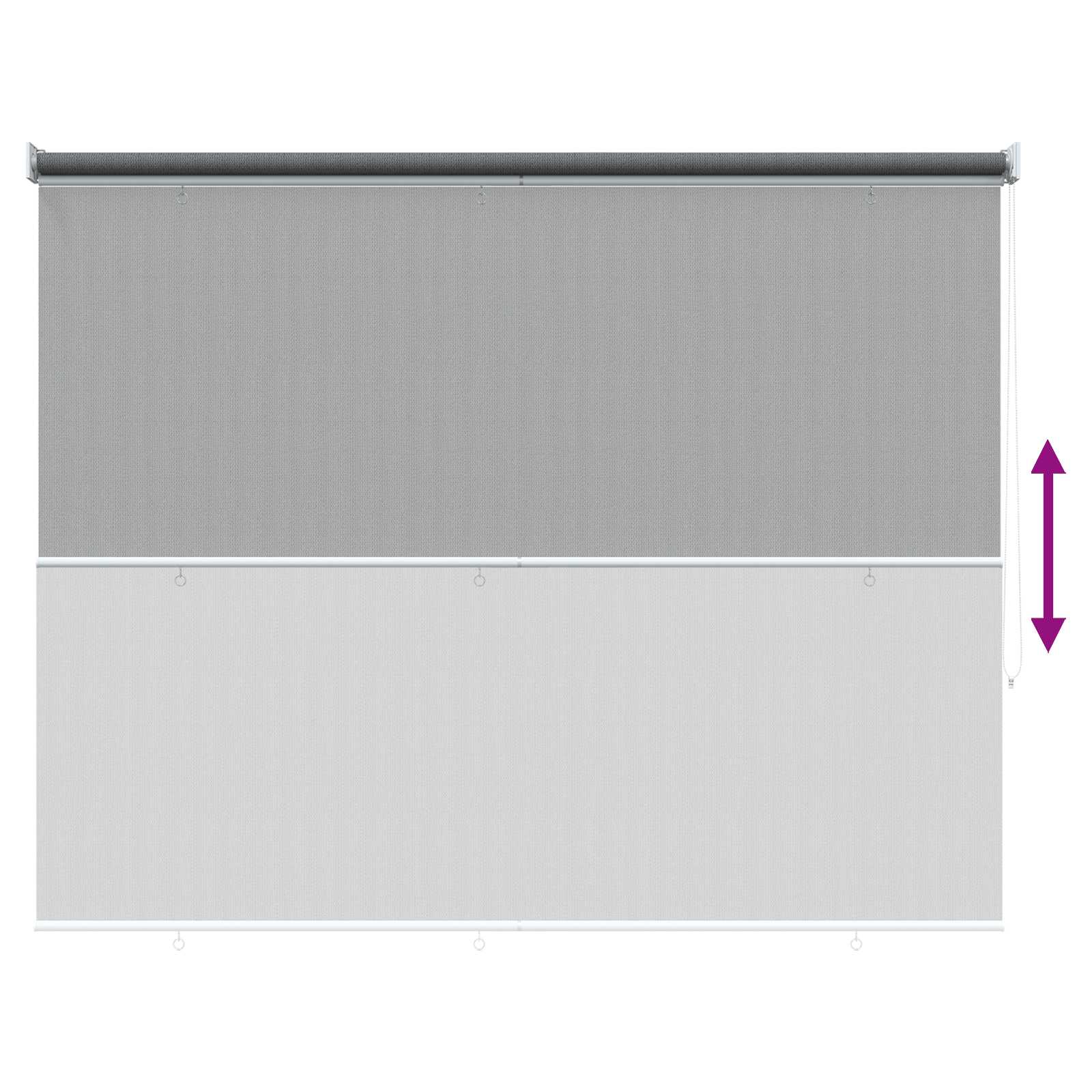 Ρολό Εξωτερικού Χώρου 90% Φραγμός UV Ανοιχτό γκρι 180 x 230 cm - Pakobazaar