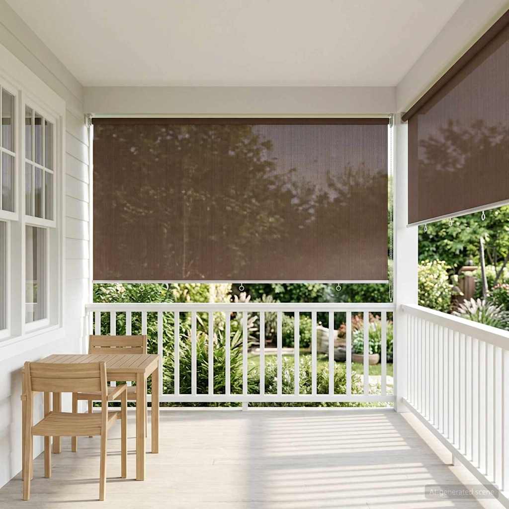 Ρολό Εξωτερικού Χώρου 90% Φραγμός UV Taupe 300 x 140 cm HDPE - Pakobazaar
