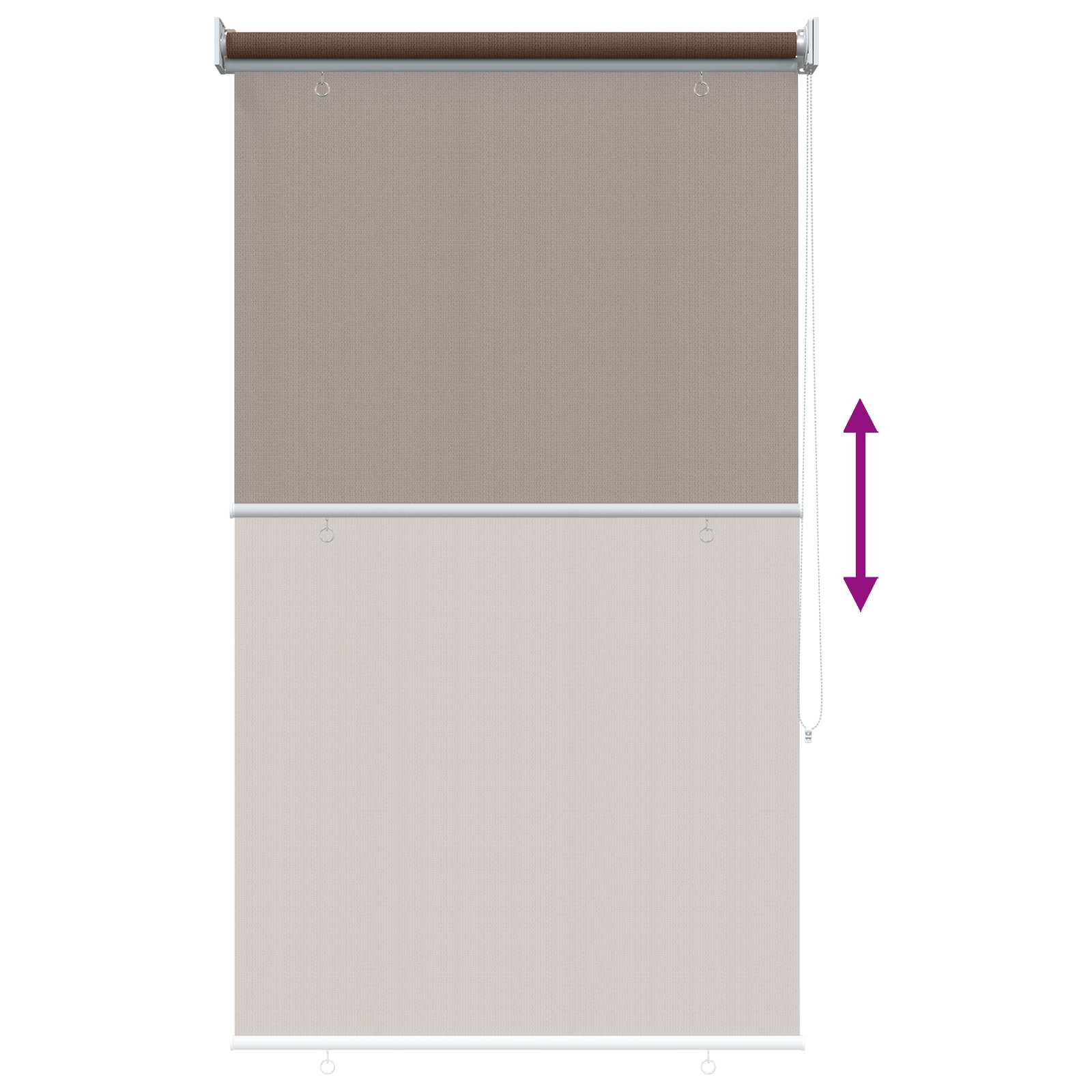 Ρολό Εξωτερικού Χώρου 90% Φραγμός UV Taupe 100 x 230 cm HDPE - Pakobazaar