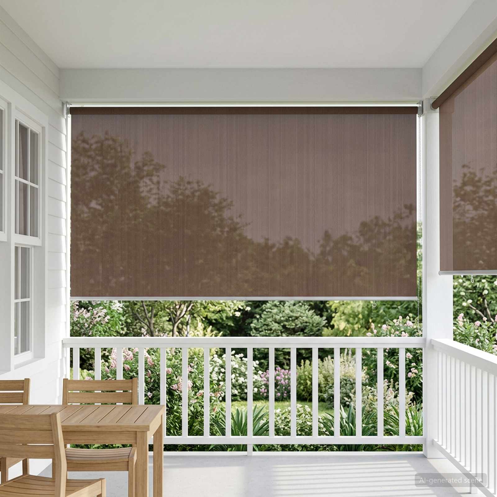 Ρολό Εξωτερικού Χώρου 90% Φραγμός UV Taupe 220 x 230 cm HDPE - Pakobazaar