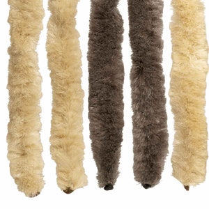 Κουρτίνα εντόμων Chenille Σκούρο καφέ και μπεζ 100 x 220 cm - Pakobazaar