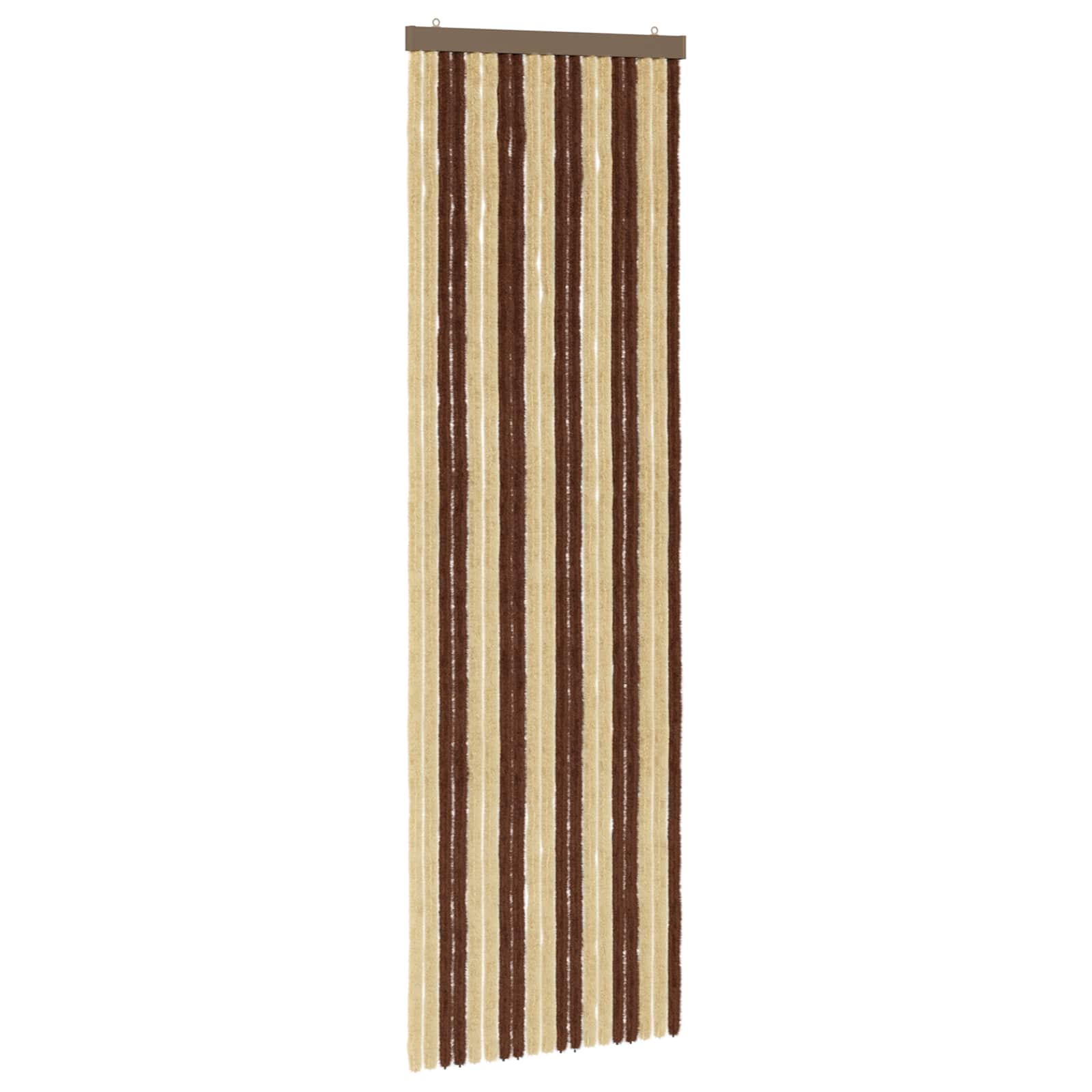 Κουρτίνα εντόμων Chenille Καφέ και μπεζ 56 x 185 cm 100% PP