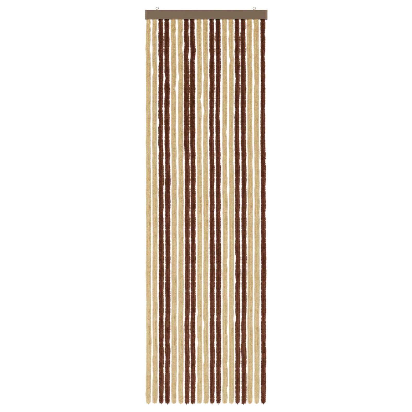 Κουρτίνα εντόμων Chenille Καφέ και μπεζ 56 x 185 cm 100% PP