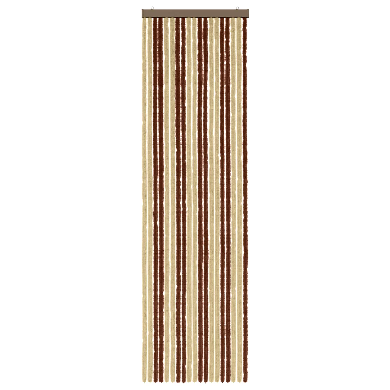 Κουρτίνα εντόμων Chenille Καφέ και μπεζ 56 x 200 cm 100% PP