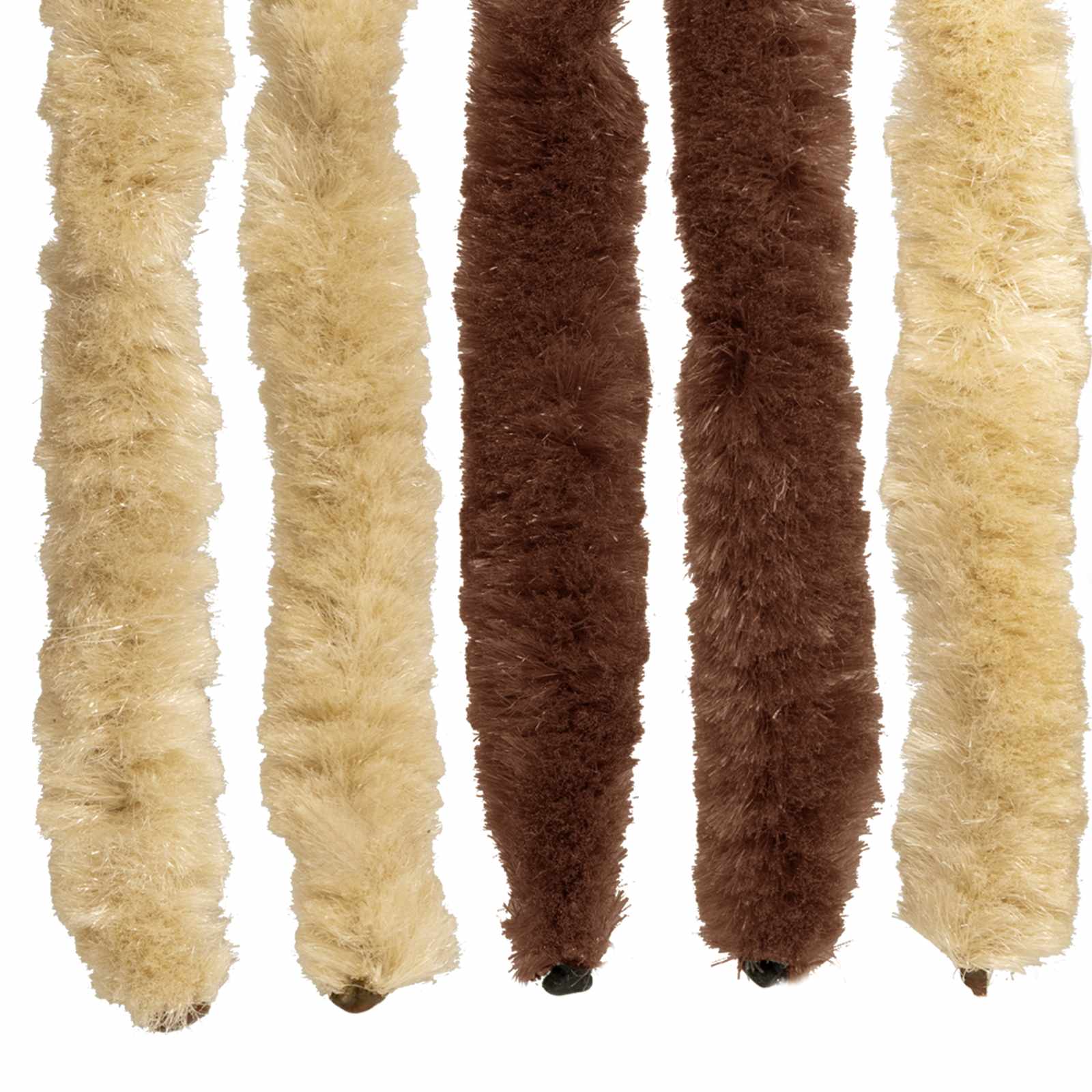 Κουρτίνα εντόμων Chenille Καφέ και μπεζ 90 x 220 cm 100% PP