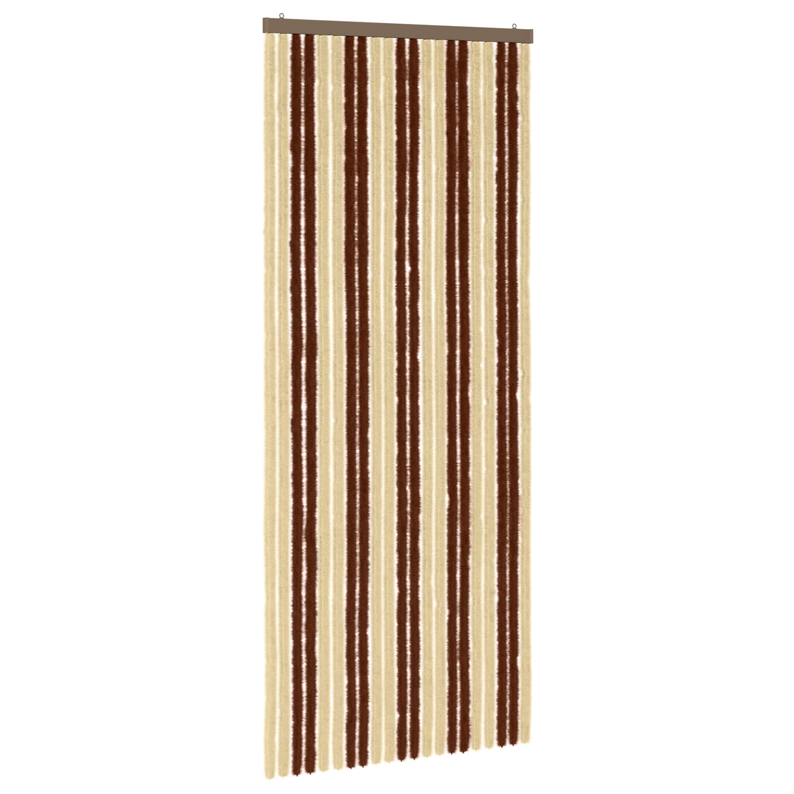 Κουρτίνα εντόμων Chenille Καφέ και μπεζ 90 x 220 cm 100% PP