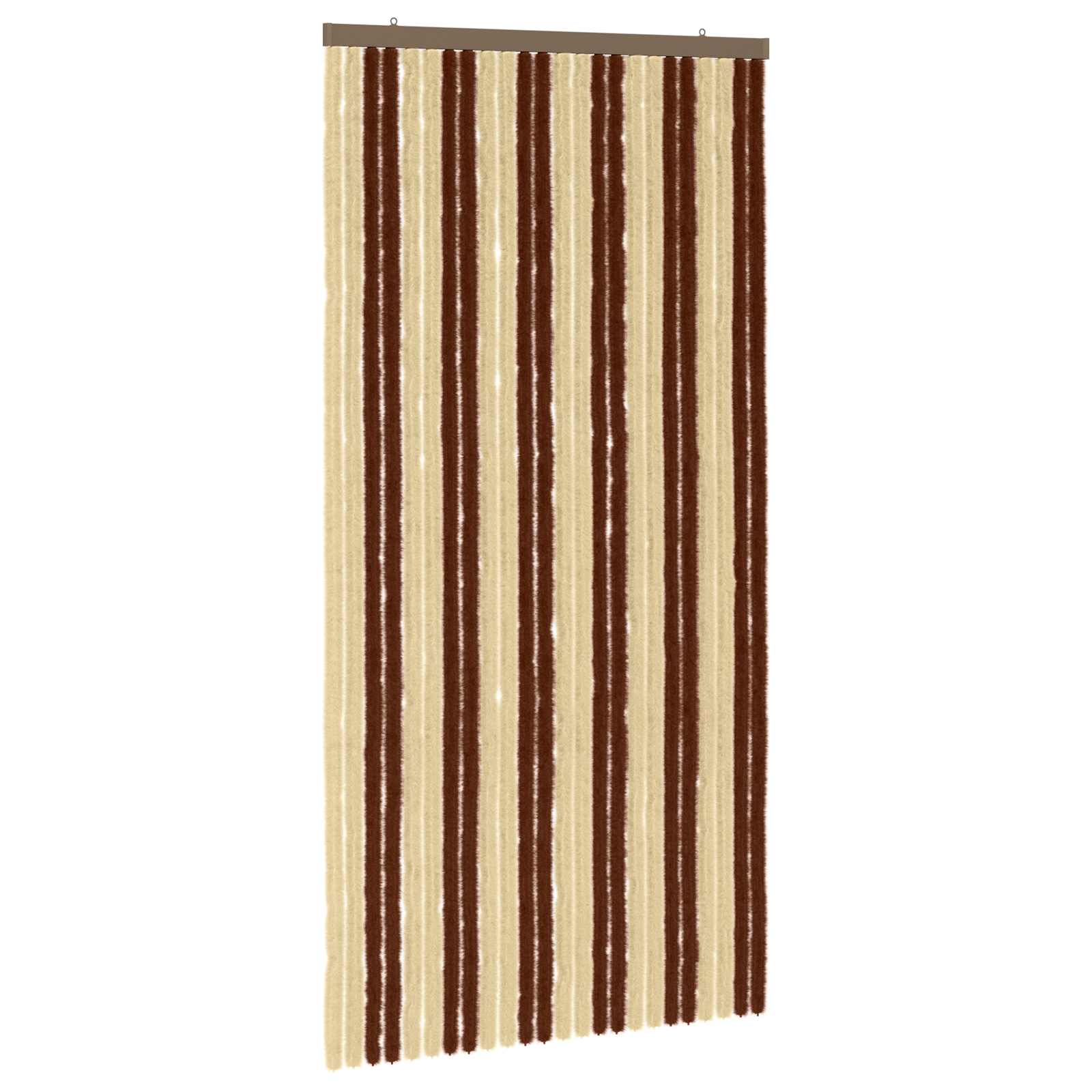 Κουρτίνα εντόμων Chenille Καφέ και μπεζ 100 x 200 cm 100% PP