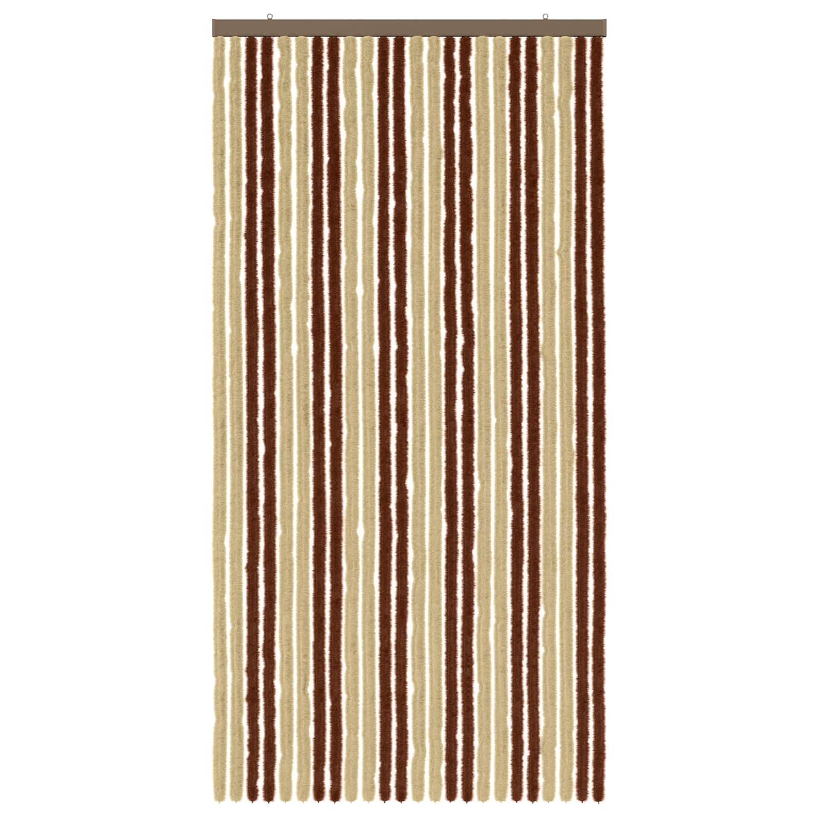 Κουρτίνα εντόμων Chenille Καφέ και μπεζ 100 x 200 cm 100% PP