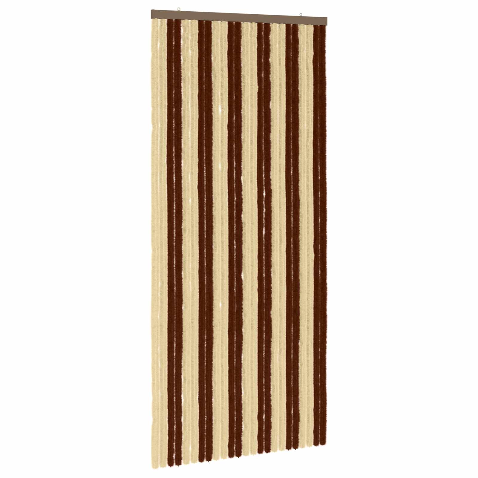 Κουρτίνα εντόμων Chenille Καφέ και μπεζ 100 x 220 cm 100% PP