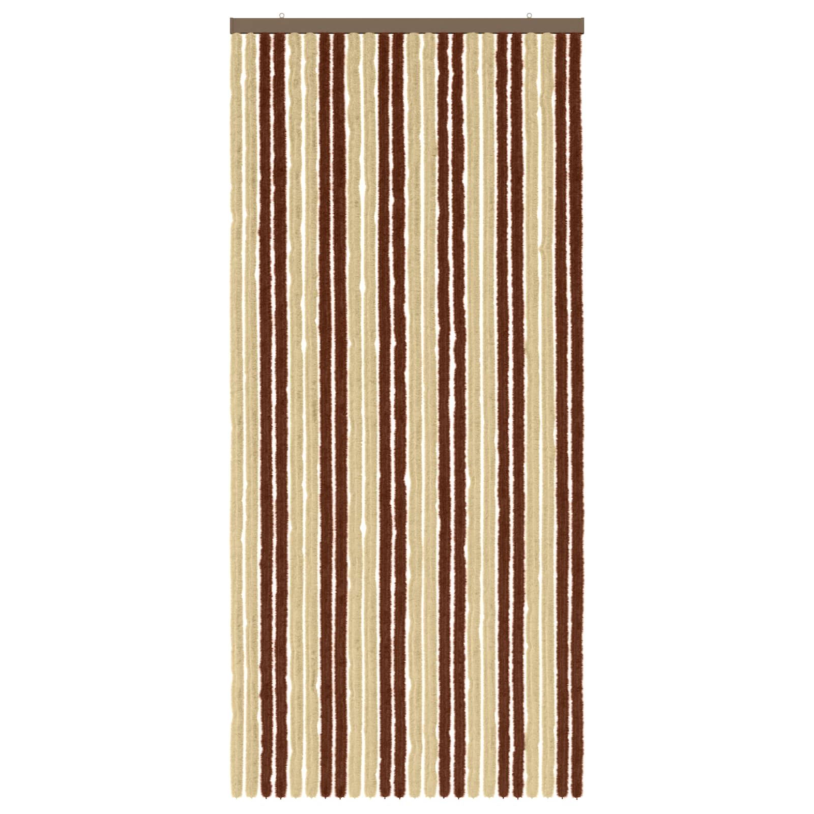 Κουρτίνα εντόμων Chenille Καφέ και μπεζ 100 x 220 cm 100% PP