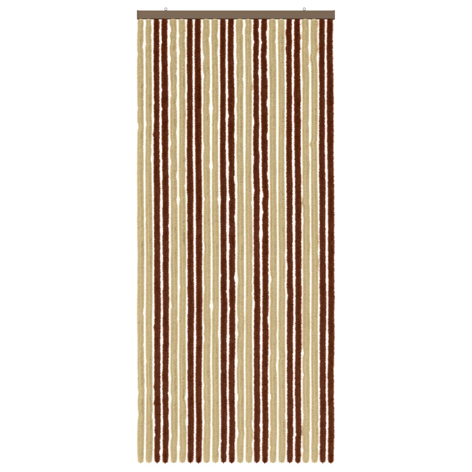 Κουρτίνα εντόμων Chenille Καφέ και μπεζ 100 x 230 cm 100% PP