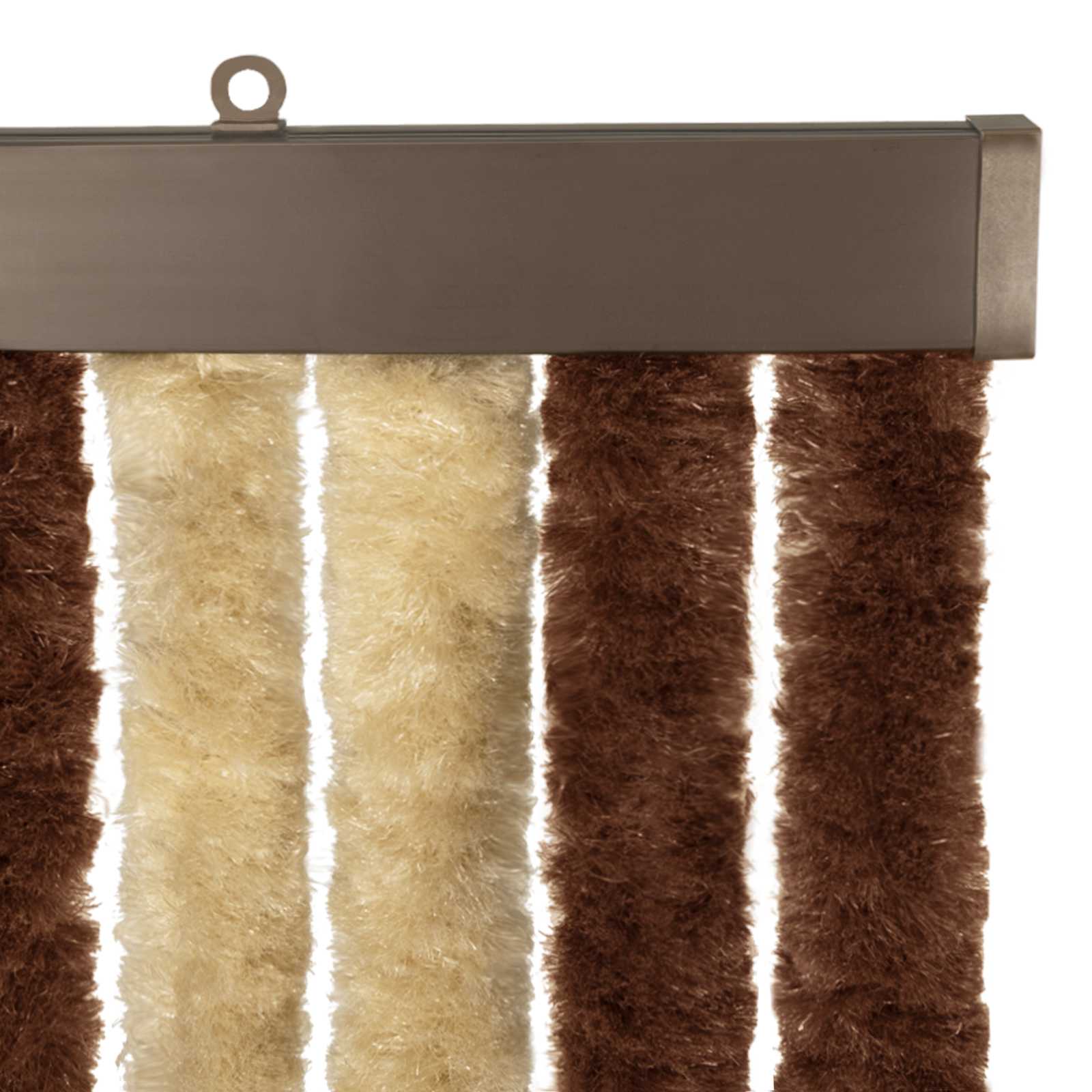 Κουρτίνα εντόμων Chenille Καφέ και μπεζ 118 x 220 cm 100% PP