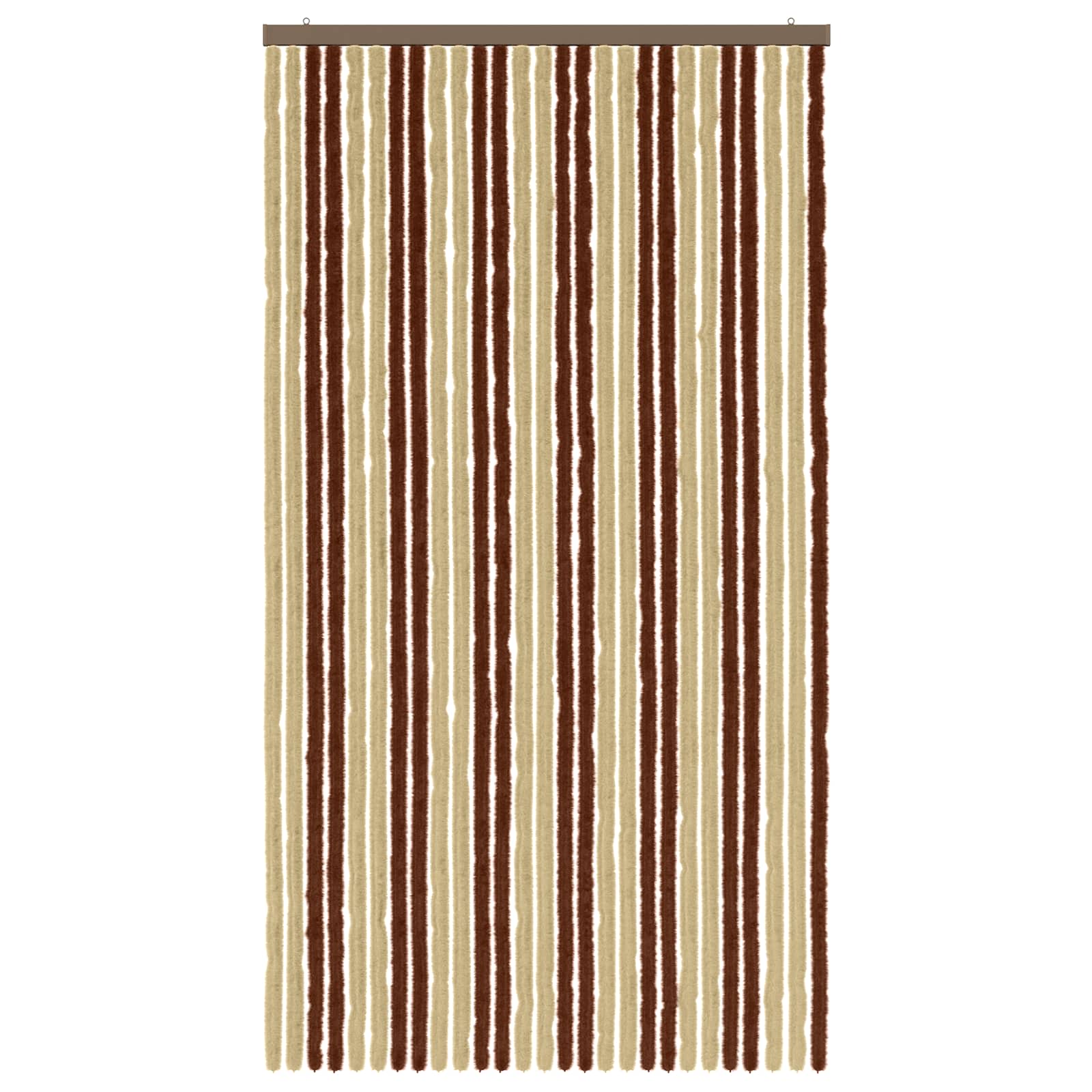 Κουρτίνα εντόμων Chenille Καφέ και μπεζ 118 x 220 cm 100% PP