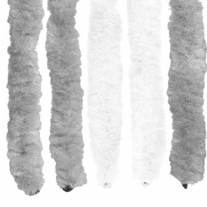 Κουρτίνα εντόμων Chenille Γκρι και Λευκό 56 x 185 cm 100% PP - Pakobazaar