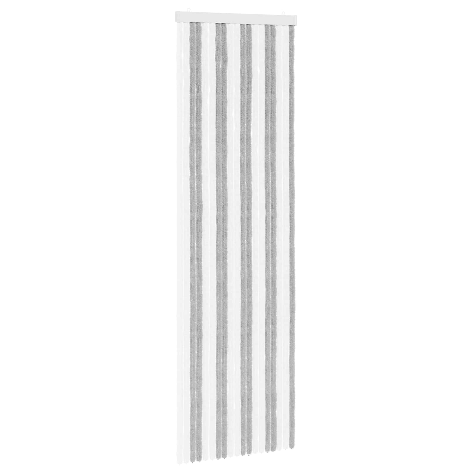 Κουρτίνα εντόμων Chenille Γκρι και Λευκό 56 x 185 cm 100% PP