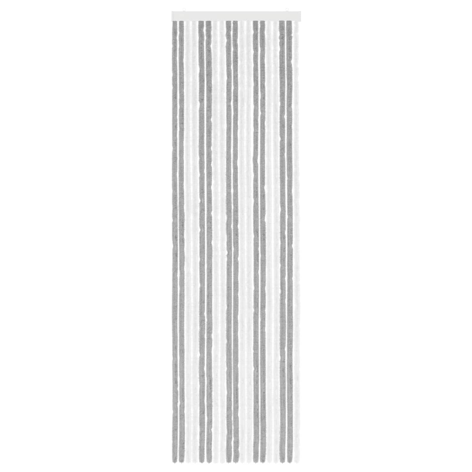 Κουρτίνα εντόμων Chenille Γκρι και Λευκό 56 x 200 cm 100% PP