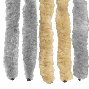 Κουρτίνα εντόμων Chenille Γκρι και Μπεζ 56 x 200 cm 100% PP - Pakobazaar