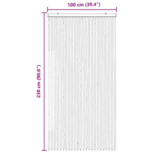 Κουρτίνα εντόμων Chenille Γκρι και Μπεζ 100 x 230 cm 100% PP - Pakobazaar
