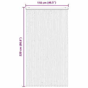 Κουρτίνα εντόμων Chenille Γκρι και Μπεζ 118 x 220 cm 100% PP - Pakobazaar