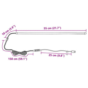 Λωρίδα LED 55 cm Πολύχρωμο PVC