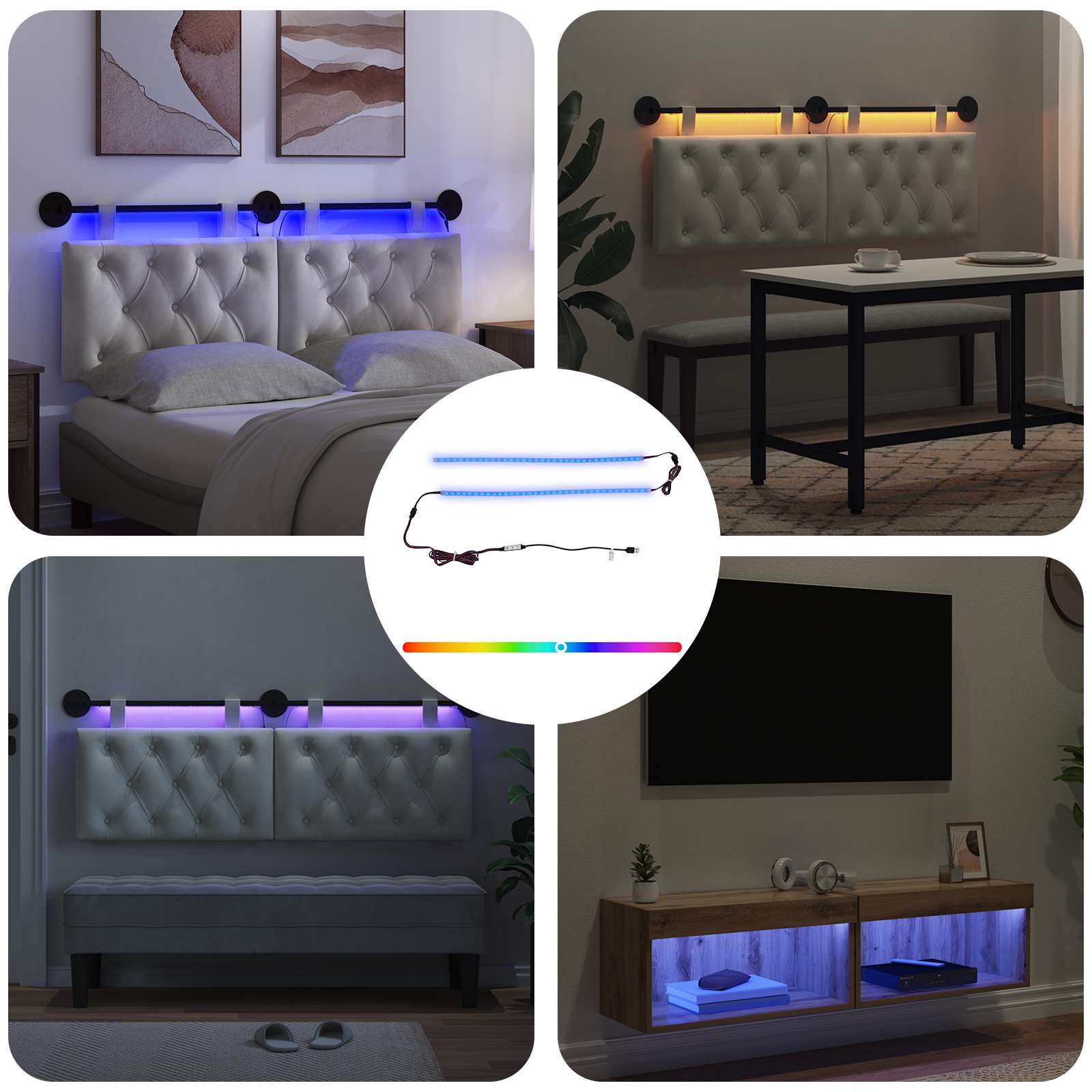 Λωρίδα LED 110 cm Πολύχρωμο PVC