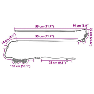 Λωρίδα LED 110 cm Πολύχρωμο PVC