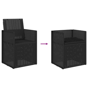 Καρέκλες Εστιατορίου Κήπου 2 pcs Ανθρακί 53 x 47 x 88,5 εκ PP - Pakobazaar