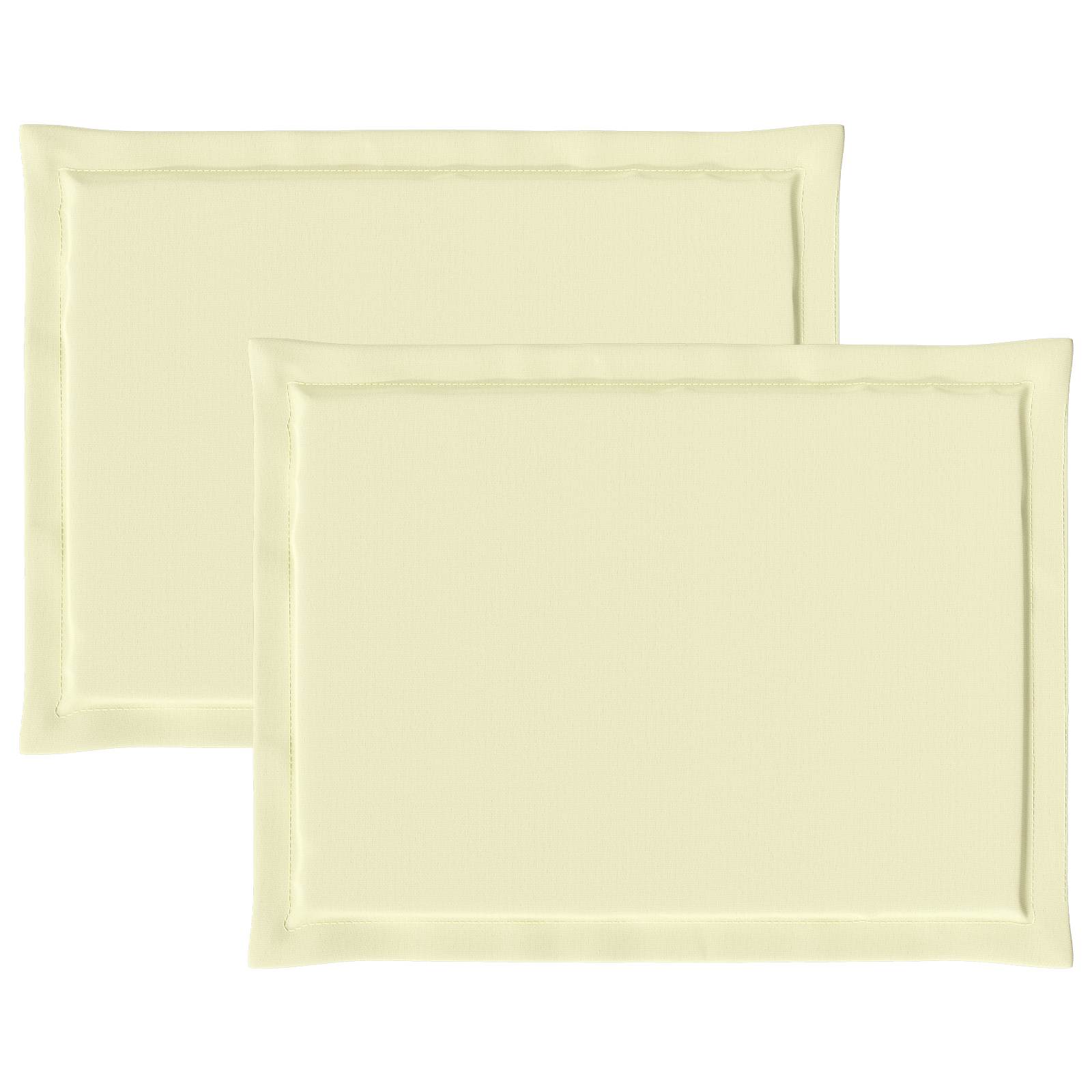 Μαξιλάρια καθισμάτων 2 pcs Κρεμ 47 x 36 x 2 εκ. Πολυεστέρας - Pakobazaar