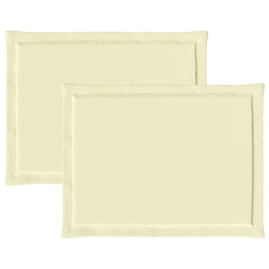 Μαξιλάρια καθισμάτων 2 pcs Κρεμ 47 x 36 x 2 εκ. Πολυεστέρας - Pakobazaar