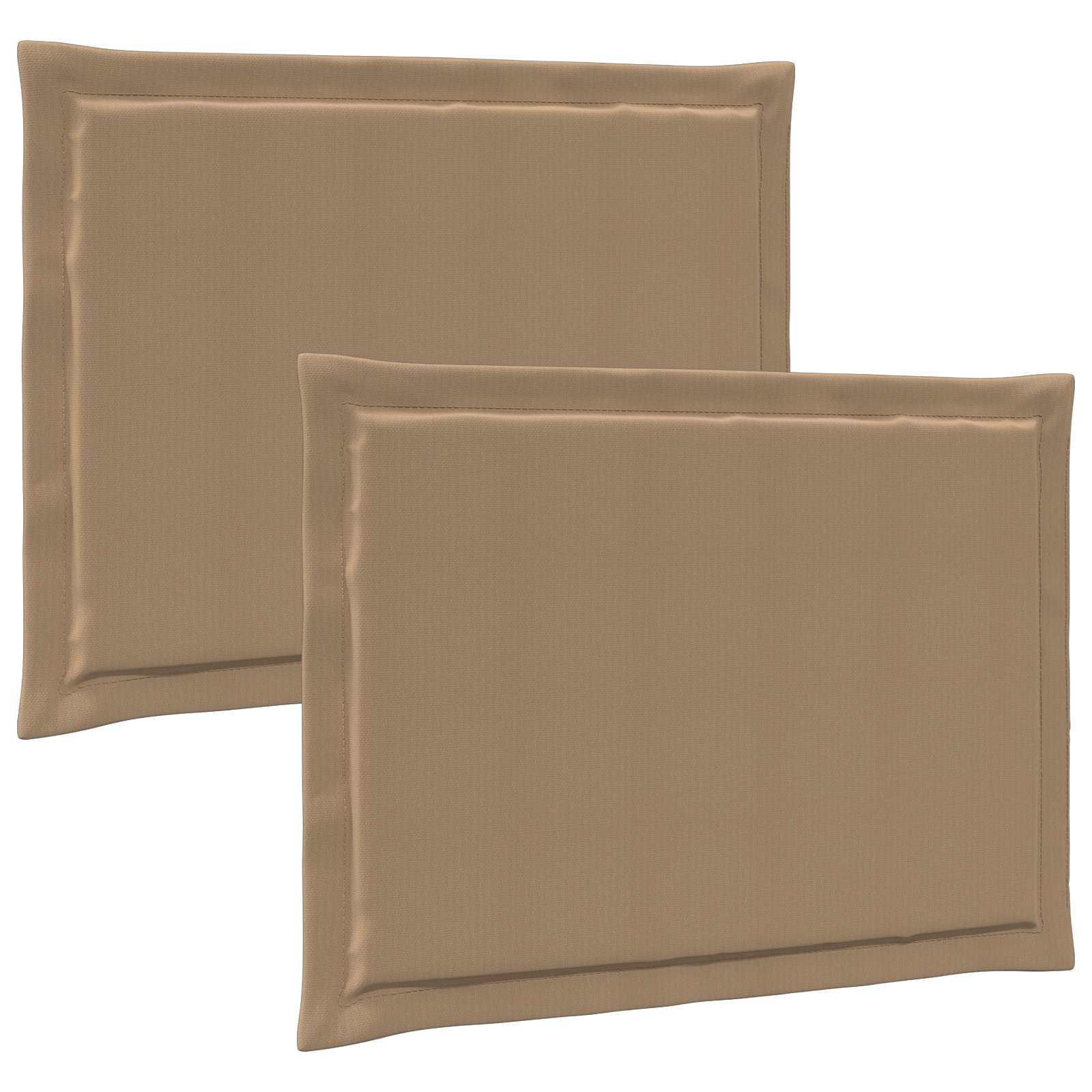 Μαξιλάρια καθισμάτων 2 pcs Taupe 47 x 36 x 2 εκ. Πολυεστέρας - Pakobazaar