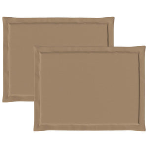 Μαξιλάρια καθισμάτων 2 pcs Taupe 47 x 36 x 2 εκ. Πολυεστέρας - Pakobazaar