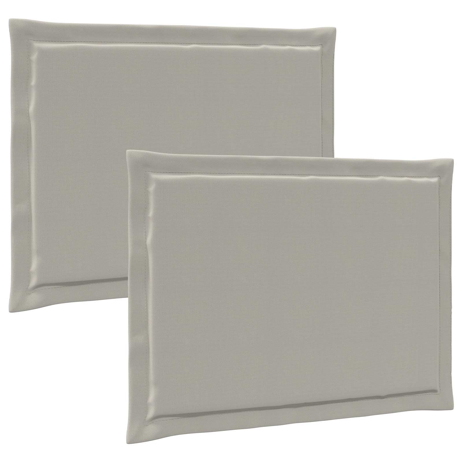 Μαξιλάρια καθισμάτων 2 pcs Ανοιχτό γκρι 47 x 36 x 2 εκ. - Pakobazaar