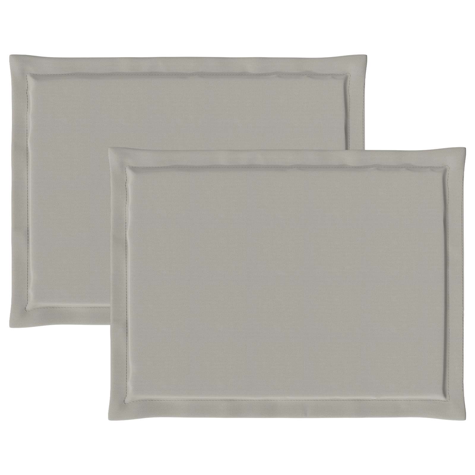 Μαξιλάρια καθισμάτων 2 pcs Ανοιχτό γκρι 47 x 36 x 2 εκ. - Pakobazaar