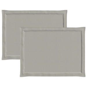 Μαξιλάρια καθισμάτων 2 pcs Ανοιχτό γκρι 47 x 36 x 2 εκ. - Pakobazaar