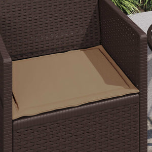 Μαξιλάρια καθισμάτων 4 pcs Taupe 47 x 36 x 2 εκ. Πολυεστέρας - Pakobazaar