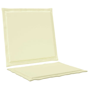 Μαξιλάρια Καθίσματος και Πλάτης 2 pcs Κρεμ 47 x 45 x 2 εκ - Pakobazaar