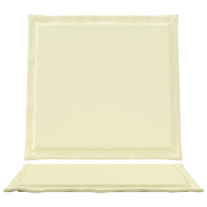 Μαξιλάρια Καθίσματος και Πλάτης 2 pcs Κρεμ 47 x 45 x 2 εκ - Pakobazaar