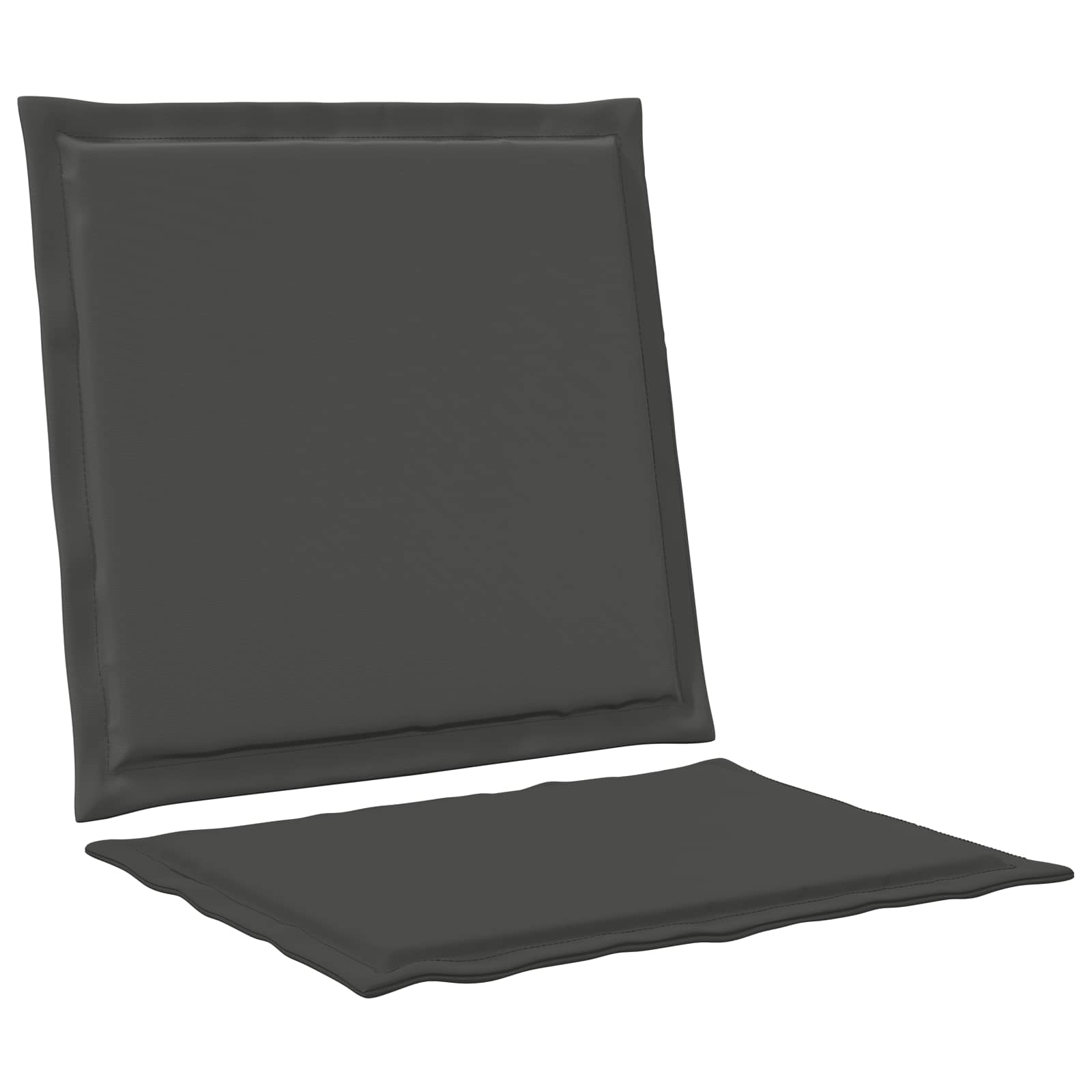 Μαξιλάρια Καθίσματος και Πλάτης 2 pcs Ανθρακί 47 x 45 x 2 εκ - Pakobazaar
