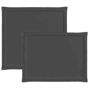 Μαξιλάρια Καθίσματος και Πλάτης 2 pcs Ανθρακί 47 x 45 x 2 εκ - Pakobazaar