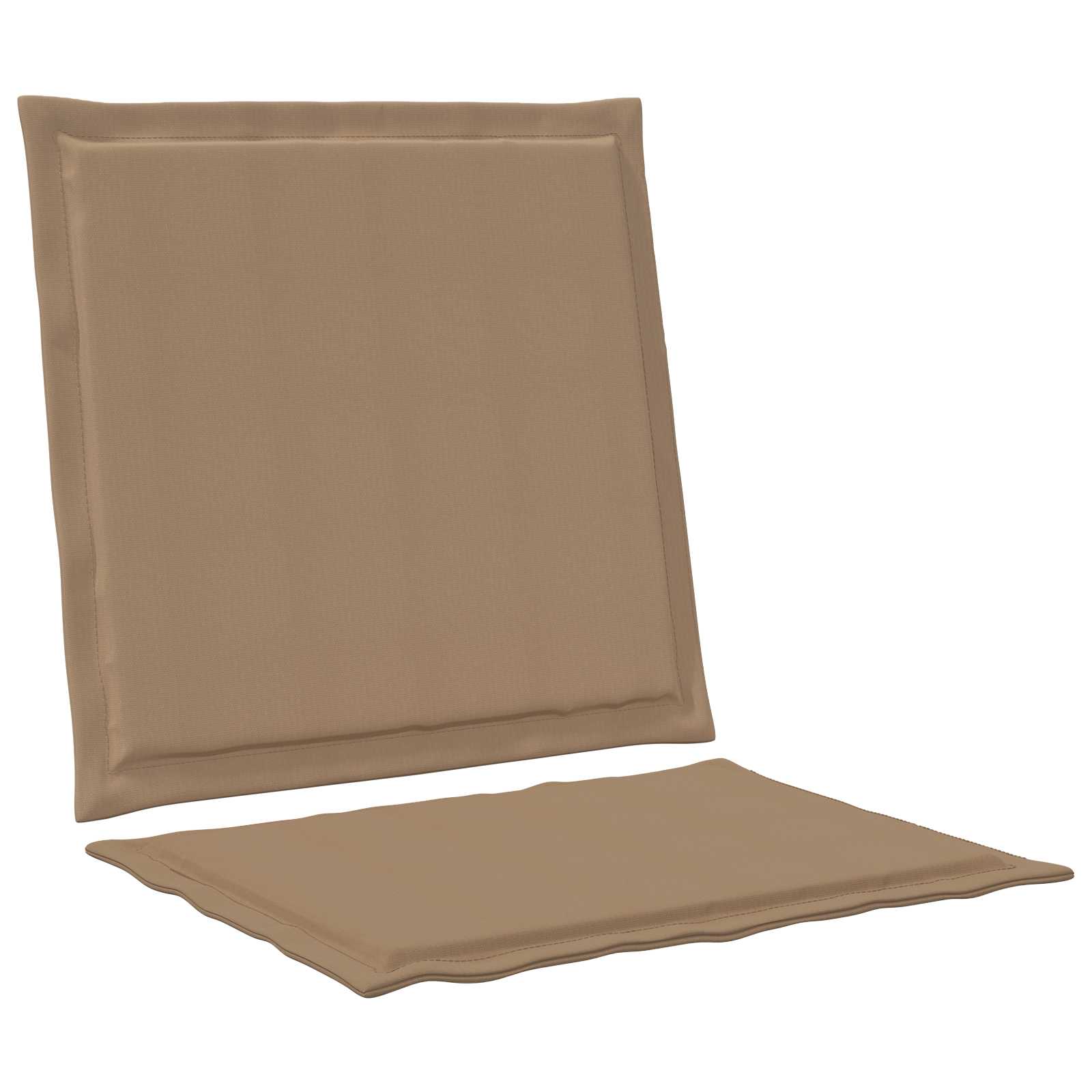 Μαξιλάρια Καθίσματος και Πλάτης 2 pcs Taupe 47 x 45 x 2 εκ - Pakobazaar