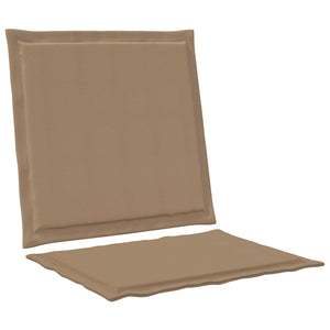 Μαξιλάρια Καθίσματος και Πλάτης 2 pcs Taupe 47 x 45 x 2 εκ - Pakobazaar