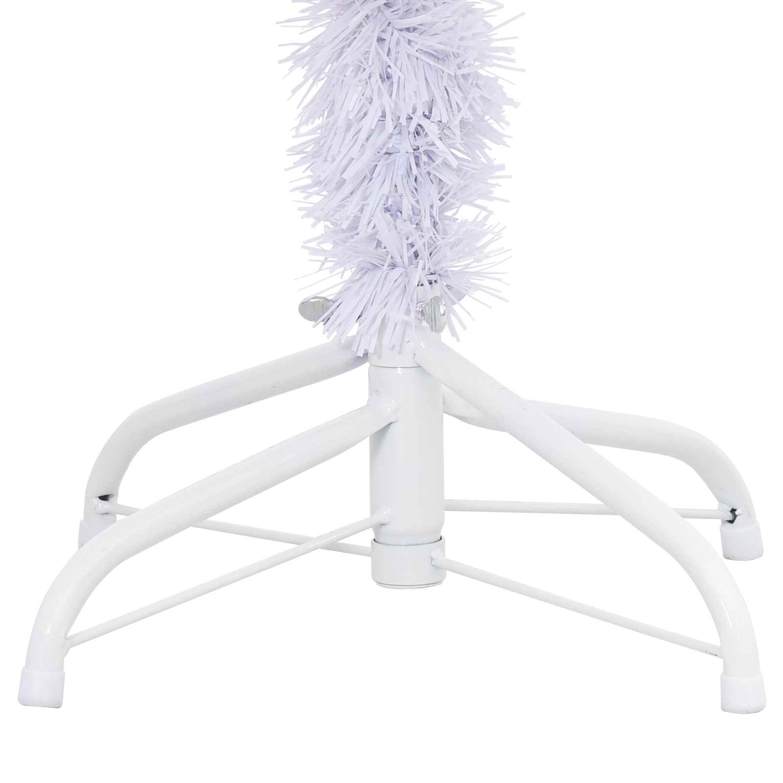 Τεχνητό Χριστουγεννιάτικο Δέντρο Λευκό 150 cm PVC και Χάλυβας