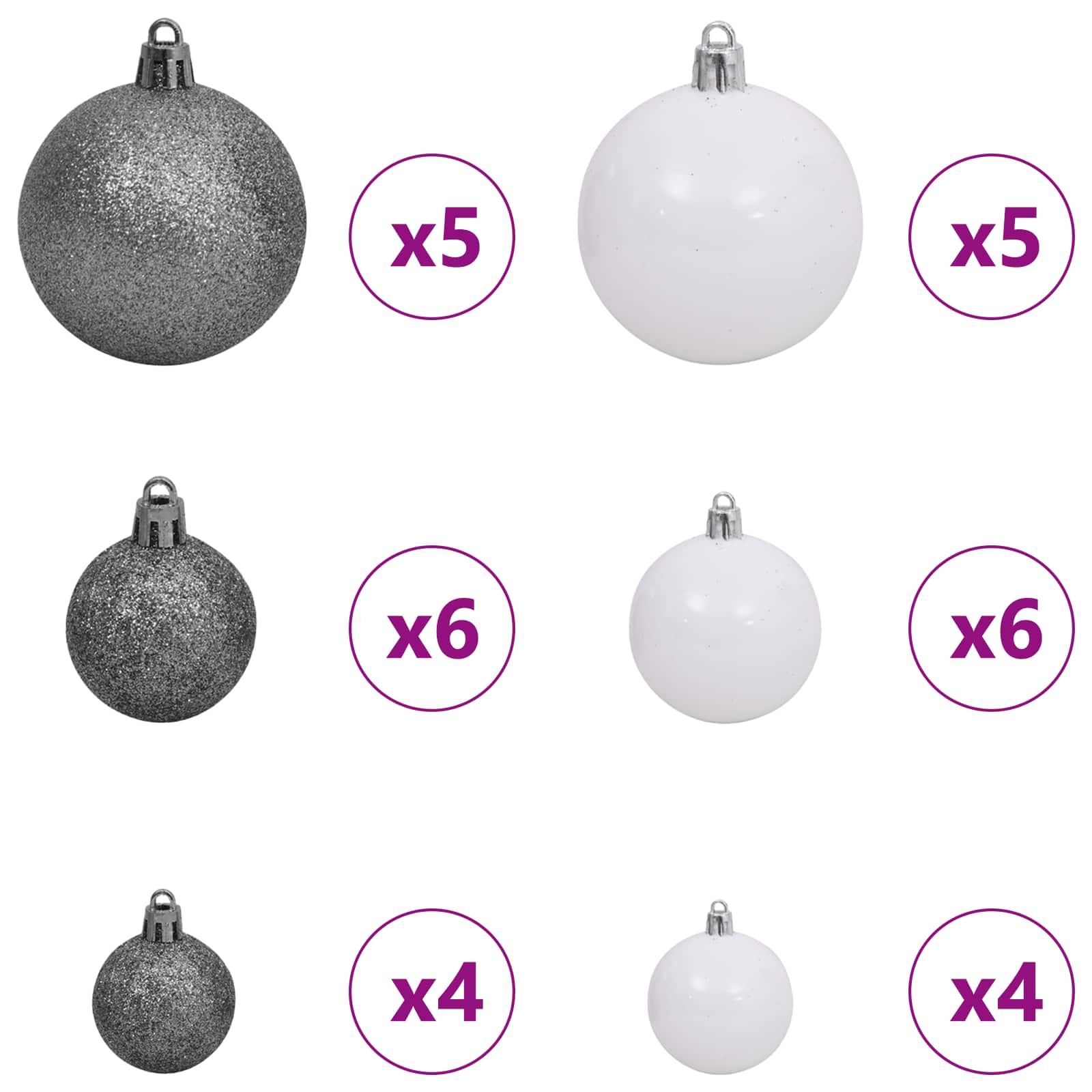 Τεχνητό Χριστουγεννιάτικο Δέντρο Λευκό 120 cm PVC και Ατσάλι - Pakobazaar