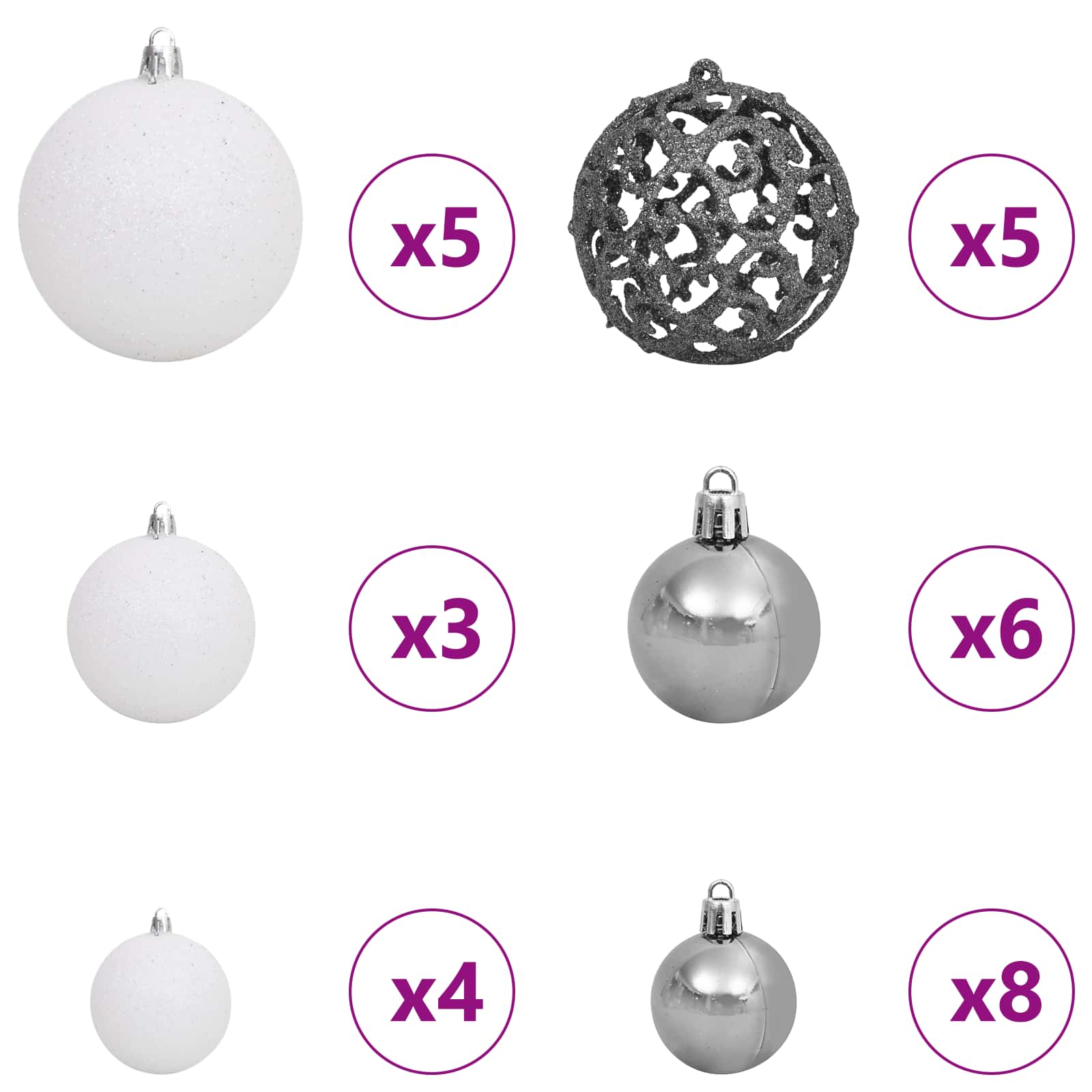 Τεχνητό Χριστουγεννιάτικο Δέντρο Λευκό 120 cm PVC και Ατσάλι - Pakobazaar